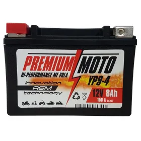 Akumulator Motocyklowy YP9-4/YTX9 12V 8Ah 150A Premium Moto